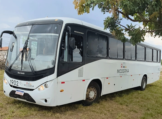 Ônibus executivo Mercedes Benz 48 passageiros Carroceria MARCOPOLO IDEALE, Motor dianteiro, Bancos executivos, com ar, sem WC, revisado.